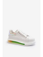 Dámské kožené tenisky GOE NN2N4029 bílé