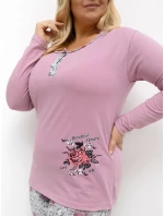 Pyžamo DU PI FP 506.56 tmavě růžové