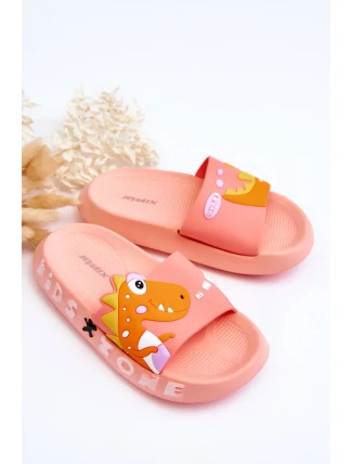 Dětské pěnové pantofle Dinosaur Světle růžová Dario Dětské pěnové pantofle Dinosaur Světle růžová Dario