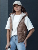 Dámská prošívaná vesta NICOLAS zlatá FashionStreet TY4464