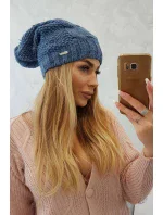 Fleecová čepice Carolina K243 denim