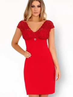 Vzrušující košilka Crossina red - LivCo Corsetti