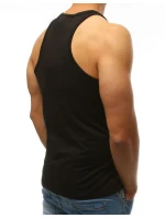 Pánské tílko bez potisku černé FashionStreet RX3495