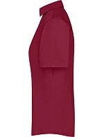 Daiber JN 643 Popelínová business halenka s krátkým rukávem 02.0643 wine Daiber JN 643 Popelínová business halenka s krátkým rukávem 02.0643 wine
