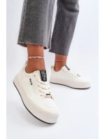 Dámské tenisky na platformě Big Star NN274254 Bílé