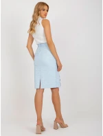 Sukně LK SD 506633.11 světle modrá