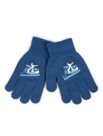 Chlapecké pětiprsté rukavice Yoclub RED-0012C-AA5A-007 Blue