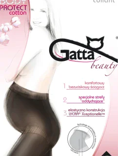 Hladké bavlněné dámské punčochové kalhoty PROTECT COTTON