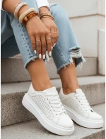 Dámské bílé tenisky FashionStreet ZY1370 Dámské bílé tenisky FashionStreet ZY1370