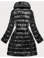 Černá dámská bunda s vyhrnutým límcem (ag1-j9061b) Černá dámská bunda s vyhrnutým límcem (ag1-j9061b)