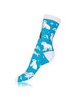 Dárková krabička zábavných crazy ponožek 4 páry CRAZY SOCKS BOX - BELLINDA - modrá Dárková krabička zábavných crazy ponožek 4 páry CRAZY SOCKS BOX - BELLINDA - modrá