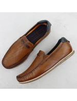 Pánské kožené pohodlné mokasíny Bugatti 321-A2X6G-4000, hnědá barva