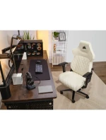 Corsair TC500 LUXE Hráčská židle Čalouněné sedadlo Béžová barva