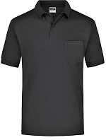Daiber JN 26 Piqué polo s náprsní kapsou 02.0026 black