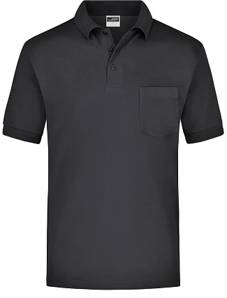 Daiber JN 26 Piqué polo s náprsní kapsou 02.0026 black