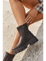 Dámské šněrovací boty Fivienne teplé ekologická kůže tmavě hnědé Dámské šněrovací boty Fivienne teplé ekologická kůže tmavě hnědé