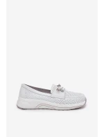 Dámské polobotky na platformě 56C2101 Bílá - Artiker