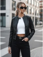 Dámská kožená bunda CHIC STYLE černá FashionStreet TY3897