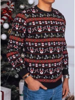 Pánský vánoční svetr černý FashionStreet WX2162