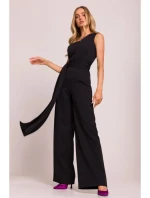 Dámský overal na jedno rameno se šerpou M845 Černá - MOE