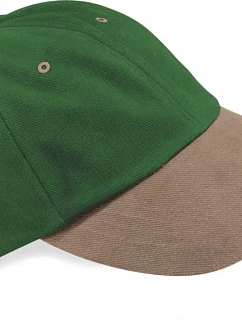 Beechfield B 57 6 panelová nízkoprofilová kšiltovka 53.0057 forest green/taupe