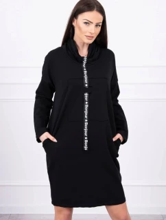 Šaty s kravatou černé