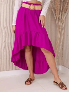 Sukně s delšími zády tmavě fialová