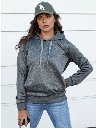 Dámská sportovní mikina GIM tmavě šedá FashionStreet BY1335 Dámská sportovní mikina GIM tmavě šedá FashionStreet BY1335