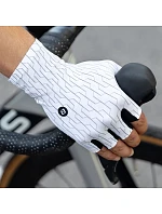 Silniční cyklistické rukavice Rockbros velikost: XL - bílo-černé