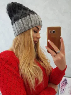 Milano fleecová čepice K203 graphite+grey