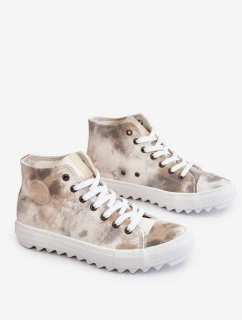 Dámské tenisky High Big Star LL274047 Bílá a zelená