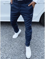 Pánské tmavě modré chinos kalhoty FashionStreet UX4402