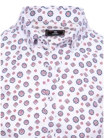 Pánská bílá košile s krátkým rukávem FashionStreet KX1021