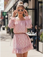 Španělské šaty KERVEN růžové FashionStreet EY2469 Španělské šaty KERVEN růžové FashionStreet EY2469