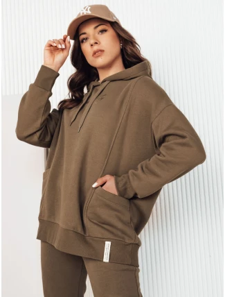 Dámská mikina ALIEENS hnědá FashionStreet BY1278 Dámská mikina ALIEENS hnědá FashionStreet BY1278