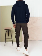 FashionStreet pánská tmavě modrá mikina s kapucí BX5727