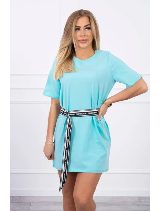 Šaty s ozdobným páskem mint Šaty s ozdobným páskem mint