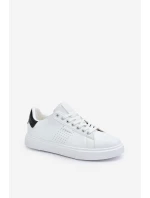 Pánské Sneakers Z Eko Kůže Big Star OO174115 Bílé
