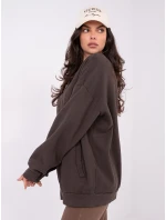 WT BL mikina A1454.84 tmavě hnědá