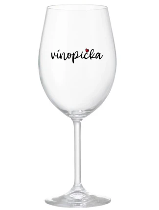 VÍNOPIČKA - čirá sklenice na víno 350 ml