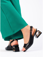 Zajímavé   sandály dámské na širokém podpatku