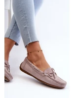 Dámské semišové mokasíny fialové Si Passione