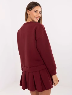 Šaty MI SK 3249.98 bordó