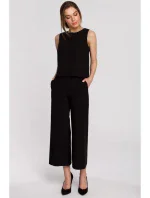 S257 Halenka bez rukávů - černá S257 Halenka bez rukávů - černá