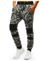 Pánské kamuflážní šedé tepláky FashionStreet UX3494