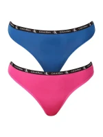 Dámská tanga Micro 1996 2Pack QD5035E-C0Z - Calvin Klein