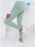 Dámské legíny s vysokým pasem SOFLEGG světle zelená FashionStreet UY2509