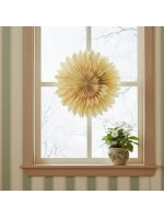 DEKORAČNÍ PAPÍROVÁ ZÁVĚSNÁ HVĚZDA 3D 50CM ZELENÁ