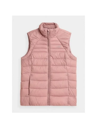 Dámská vesta H4Z21-KUDP001 Růžová - 4F Dámská vesta H4Z21-KUDP001 Růžová - 4F