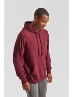 Fruit of the Loom Lightweight Hooded Sweat Pánská raglánová mikina s kapucí 16.2140 heather grey Fruit of the Loom Lightweight Hooded Sweat Pánská raglánová mikina s kapucí 16.2140 heather grey